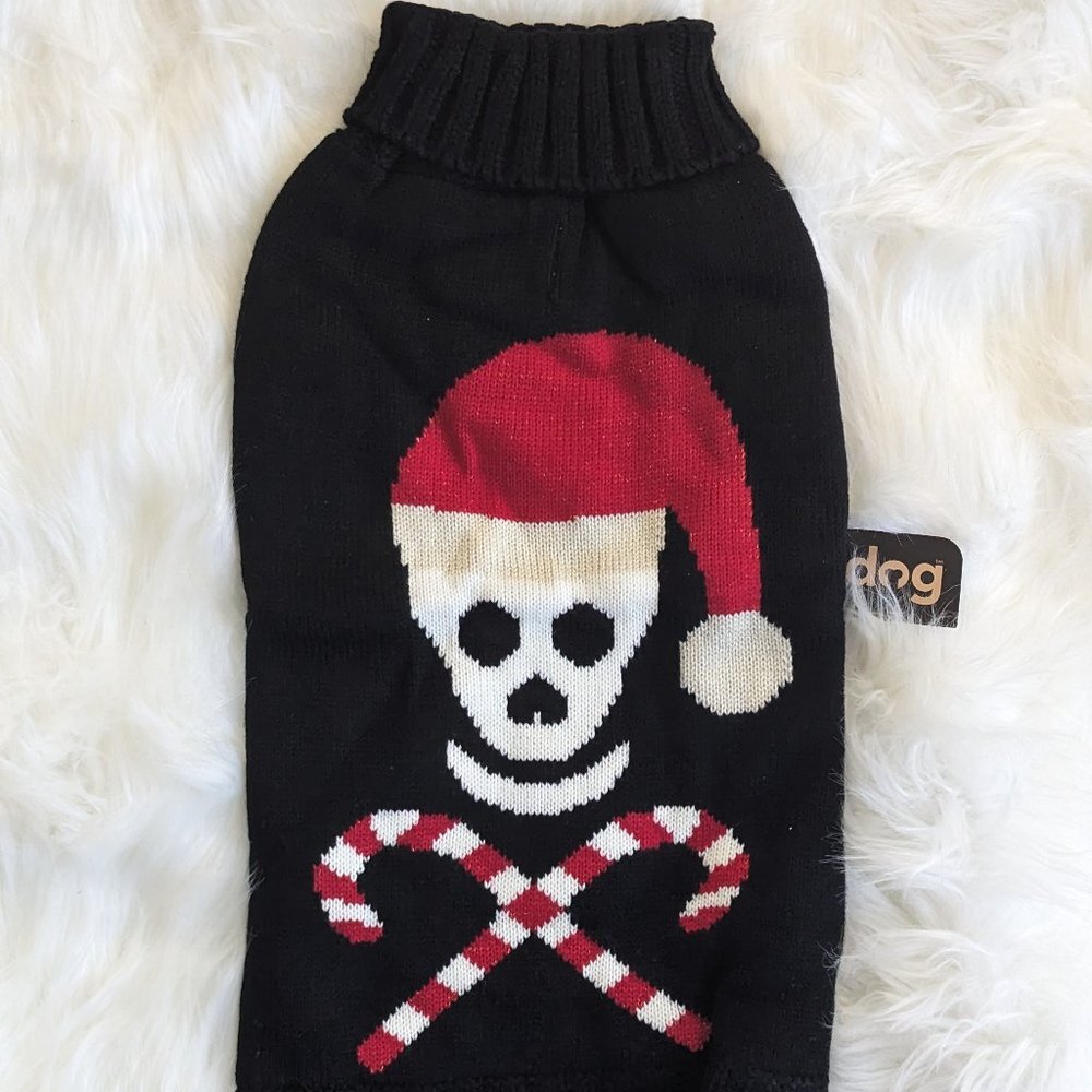 Dog Christmas Sweater With Skull Fab Dog NWT - Picture 1 of 7